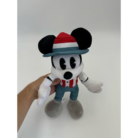 Disney Kid's Stuffed Toy Soft Cuddle Americana Mickey Mouse Plush Toy Multicolor - Picture 4 of 6